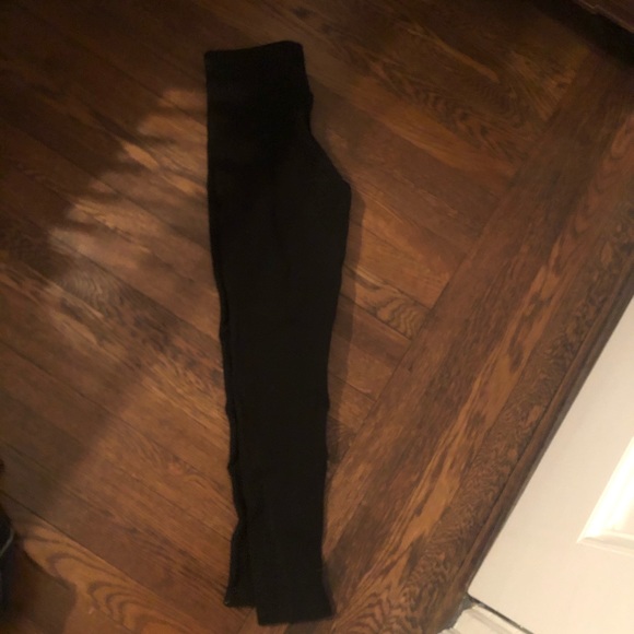 Zara Black Structured Leggings - Picture 3 of 3